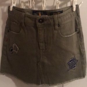 Juniors lucky brand jean skirt
